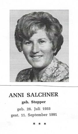 Anni Salchner geb. Stopper