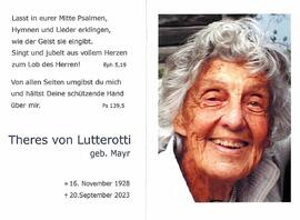 Theres von Lutterotti geb- Mayr