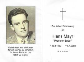 Hans Mayr Broslerbauer