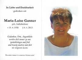 Maria-Luise Ganner geb. Außerlechner