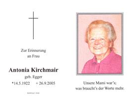 Antonia Kirchmair geb. Egger