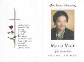Maria Mair geb. Rauscher