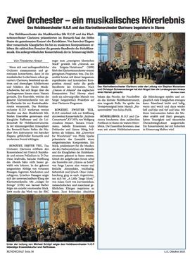 Gemeinschaftskonzert Clarinova und H.O.P.