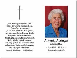 Haid Antonia verh Atzinger Fulpmes