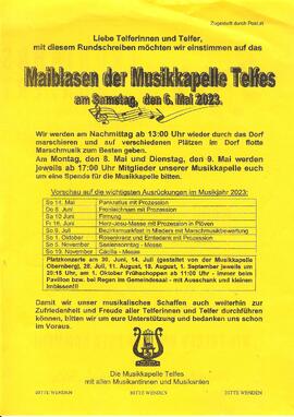 Maiblasen der MK Telfes