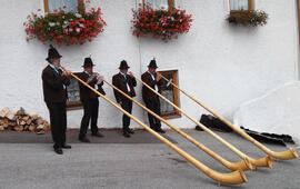Alphornbläser Telfes  beim Musikfest