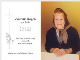 Ferchl Antonia verh. Rogen Neustift