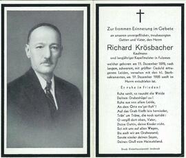 Krösbacher Richard Kapellmeister Fulpmes