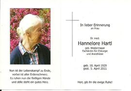 Westermeyer Dr Hannelore verh Hartl Telfes
