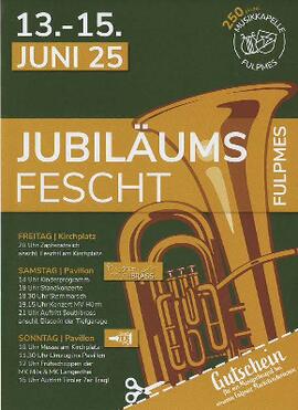 &quot;Jubiläumsfescht&quot; MK Fulpmes Programm
