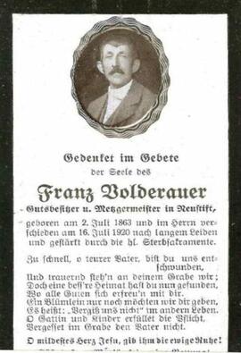 Volderauer Franz Metzgermeister Neustift