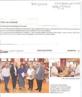 Senioren Zeitung über Telfes-Neuwahlen Seniorenobleute