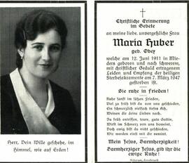 Huber Maria geb Obex Mieders