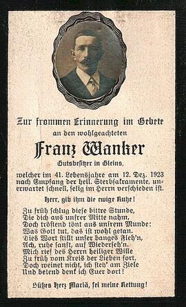 Wanker Franz Gleins Schönberg