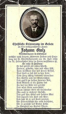 Stolz Johann Nötscherbauer Obfeldes