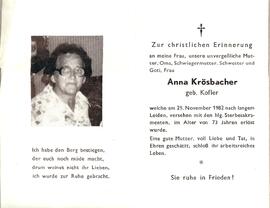 Kofler Anna verh Kroesbacher Fulpmes