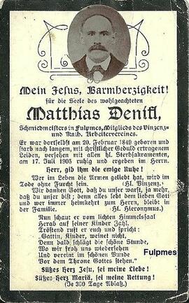 Denifl Matthias vulgo Schottn Fulpmes