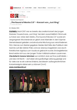 Singgruppe "Just to sing" Chorleiterin Verena Schmied Telfes