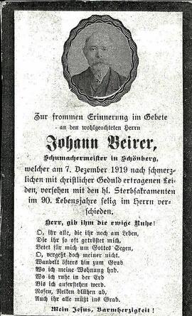 Beirer Johann Schumacher Schoenberg