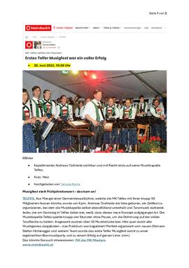 Musikfest Telfes erfolgreich
