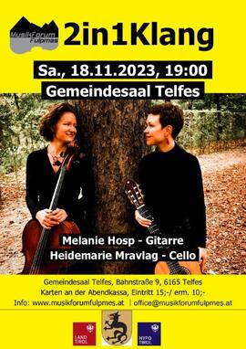 Musikforum Fulpmes-Duo Elisai - Heidemarie Mravlag Telfes