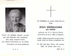 Greier Julia verh Krösbacher Telfes Fulpmes