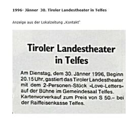 Tiroler Landestheater in Telfes