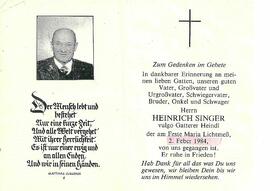 Singer Heinrich vulgo Gatterer Götzens