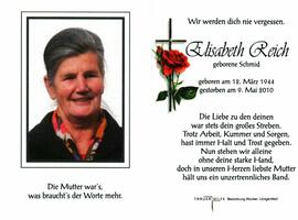 Schmid Elisabeth verh Reich Oetztal Telfes