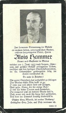 Hammer Alois Gastwirt Schoenberg