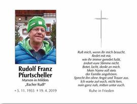 Pfurtscheller  Rudolf  Franz  vulgo  Bacher  Neustift