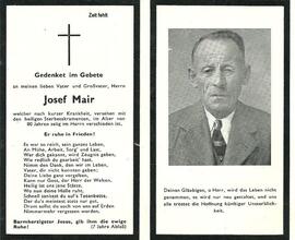 Mair Josef Schlosserbauer Telfes