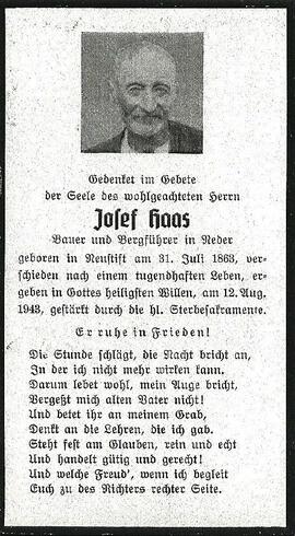 Haas Josef Bergführer Neustift