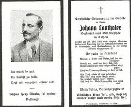 Lanthaler Johann Gastwirt Telfes