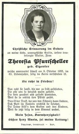 Eigentler Theresia verh Pfurtscheller Telfes