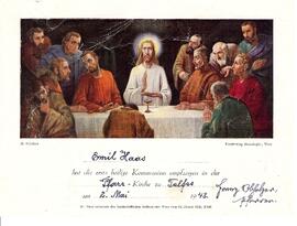 Erstkommunion Andenkenbild
