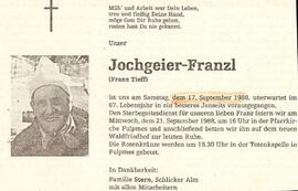 Jochgeier Franz - Tiff Franz Fulpmes Schlick