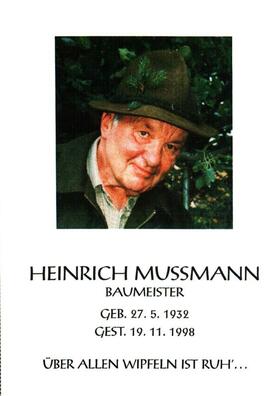 Mussmann Heinrich Baumeister Fulpmes