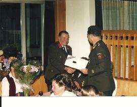 Ehrung Jäger Gottfried Feuerwehrhauptmann