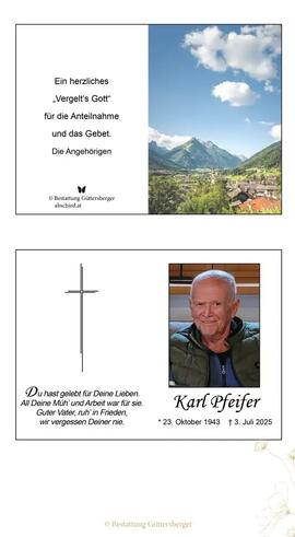 Pfeifer Karl Fulpmes Neustift
