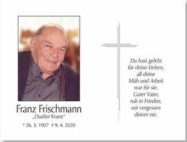 Frischmann Franz vulgo Dudler Telfes