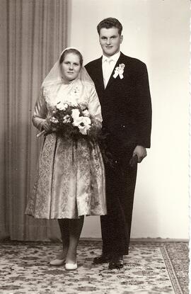 Heiratsfoto Schmied - Bair
