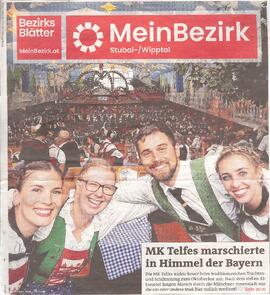 MK Telfes auf dem Oktoberfest  Zeitung