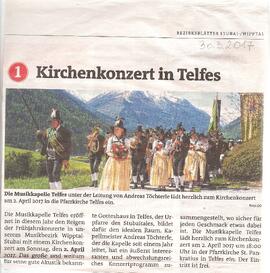 Musikkapelle Telfes  Kirchenkonzert