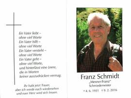 Schmidt Franz vulgo Mesner Fulpmes