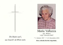 Wallner Maria verh Vallazza vulgo Hanseler Telfes