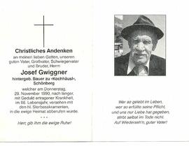 Gwiggner Josef Alpach Schoenberg