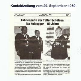 Gratulation Heidegger Ida Fahnenpatin