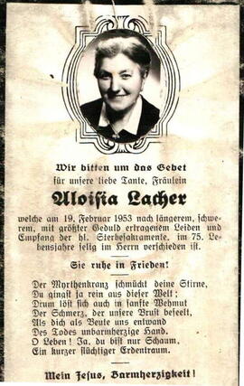 Lacher Aloisia Telfes