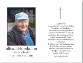 Hinterlechner Albrecht vulgo Prechtl Telfes